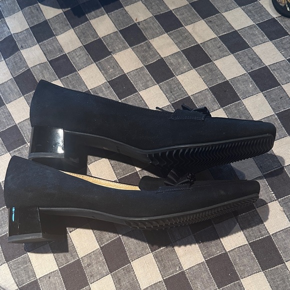 Brunate Black Women's Loafers in Black Suede size 40 1/2 - Picture 2 of 4